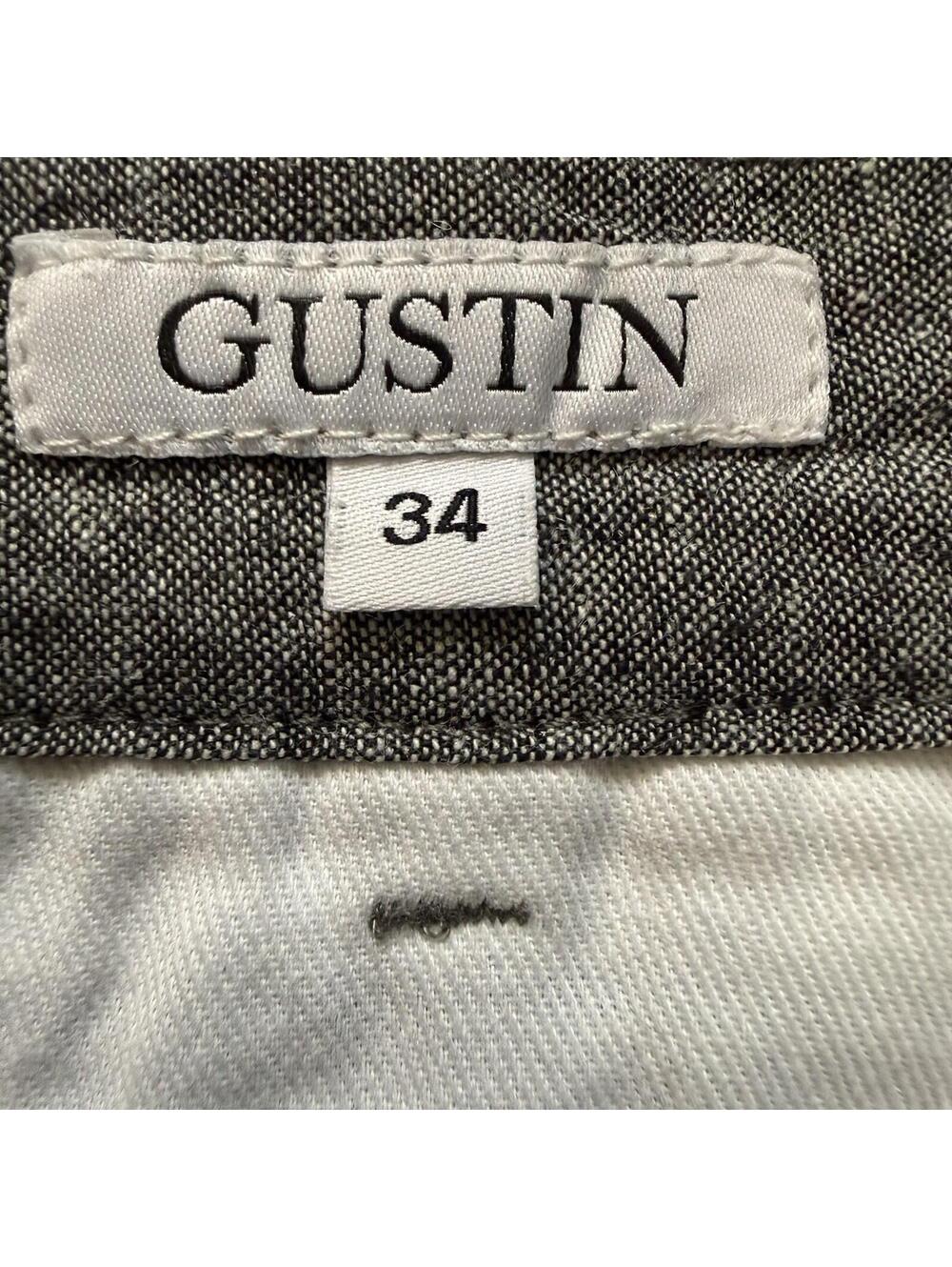 GUSTIN Men's Gray Cotton Shorts Button & Zip up with Pockets. Boating Style - Picture 5 of 9